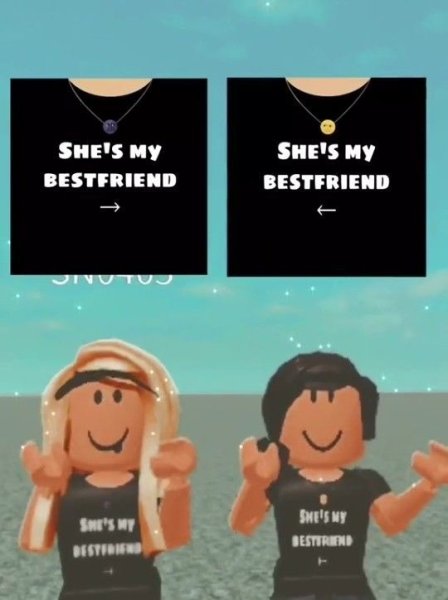 Парные футболки в РОБЛОКС