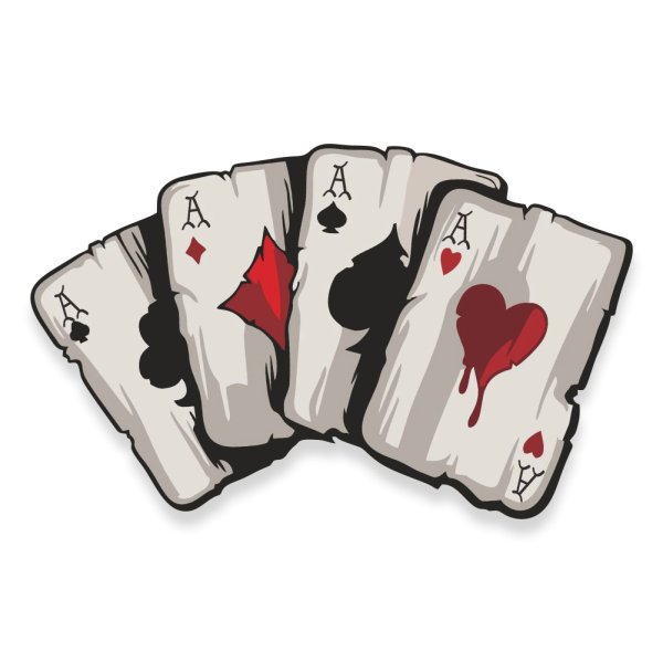 Наклейки карты игральные