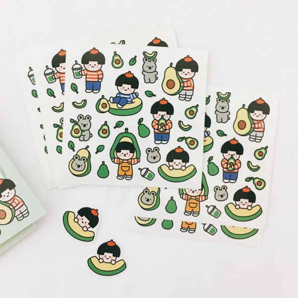 Стикеры в корейском стиле