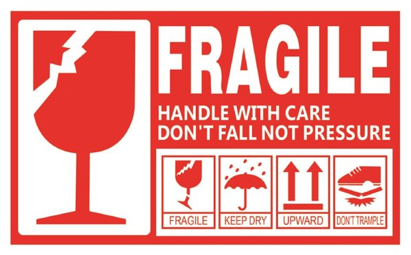 Наклейка хрупкое fragile