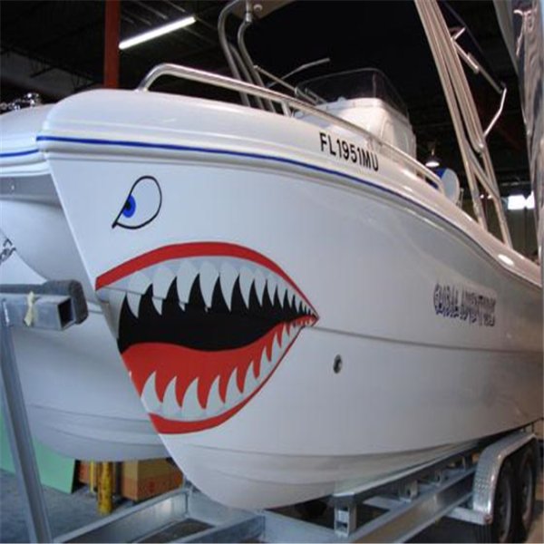 Наклейки на борт катера