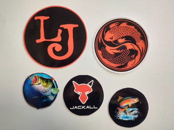 Наклейки рыболовные на ящик