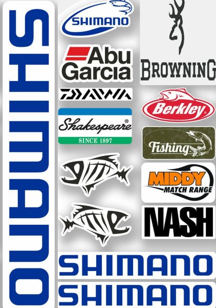 Рыболовные наклейки