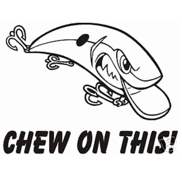 Наклейка рыбалка на машину