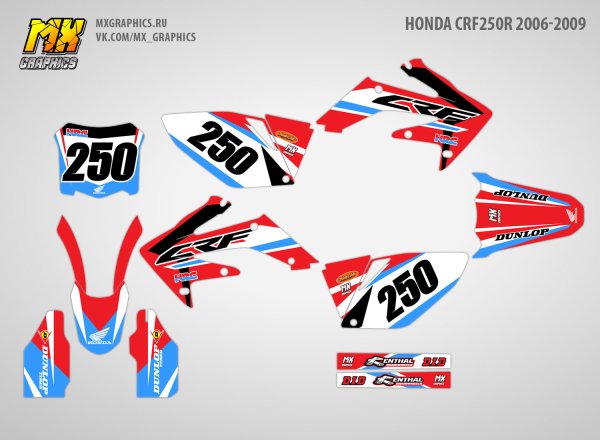 Наклейки на хонду crf250r