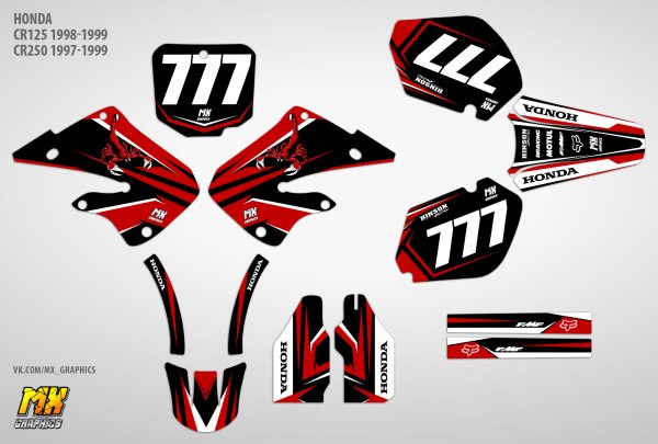 Наклейки на Honda CR 125