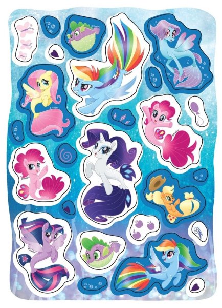 Росмэн набор 100 наклеек мой маленький пони, зеленый