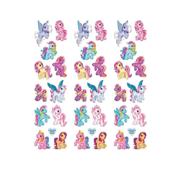 Набор наклеек пони для печати