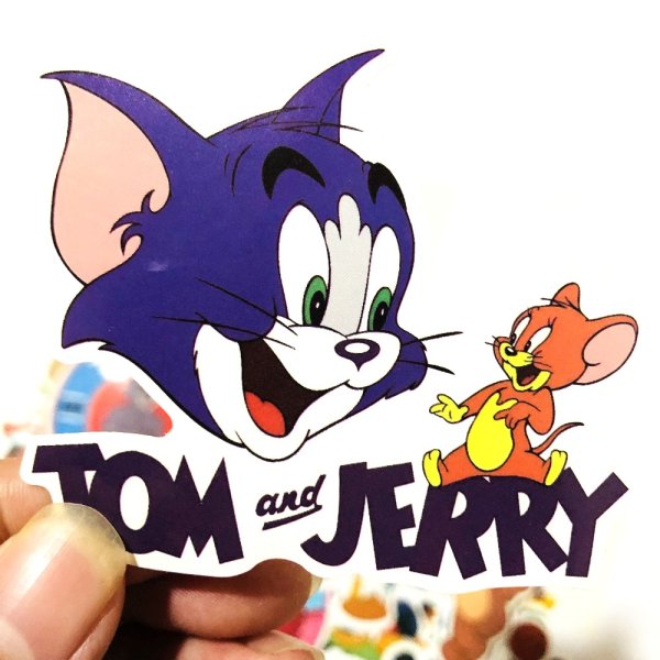 Наклейка на авто том и Джерри
