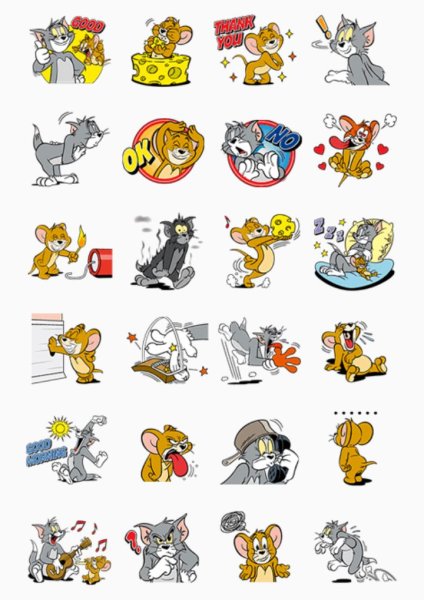 Наклейки том и Джерри наклейки