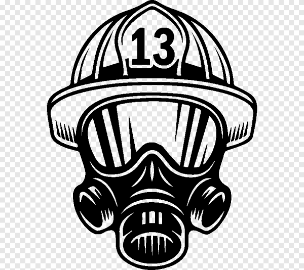 Наклейки на каску пожарного