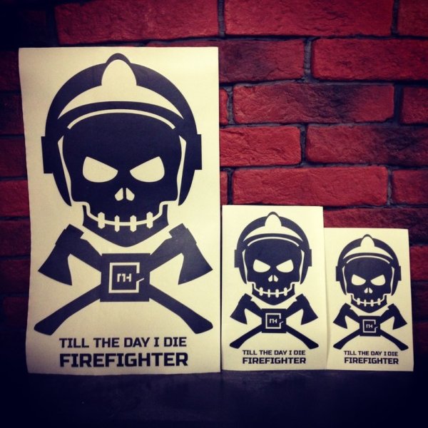 Пожарные наклейки