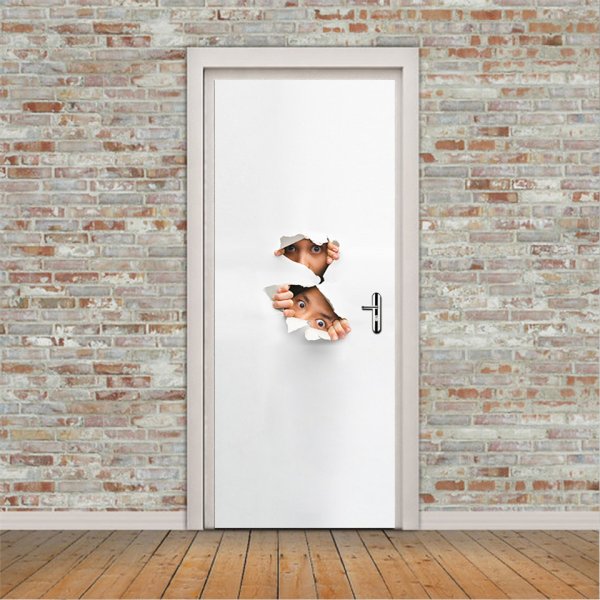 Наклейки на дверь входную