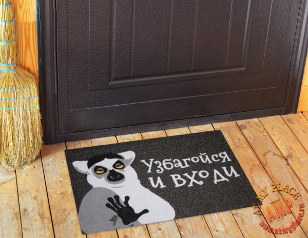 Прикольные входные коврики