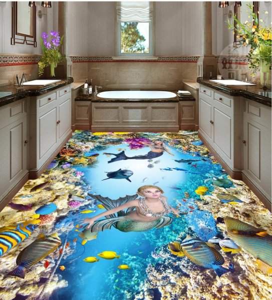 Наливные полы 3д