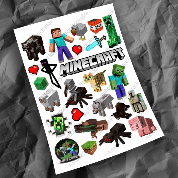 Наклейки майнкрафт