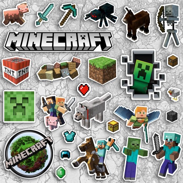 Стикеры по майнкрафту