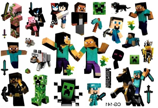 Наклейки майнкрафт