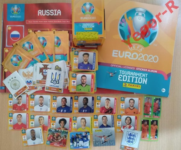 Panini наклейки евро 2020