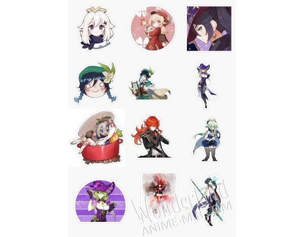 Стикер пак Геншин Импакт