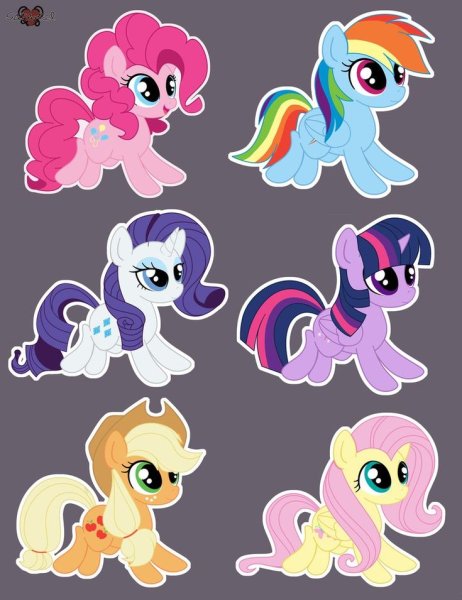 Наклейки 3d my little Pony