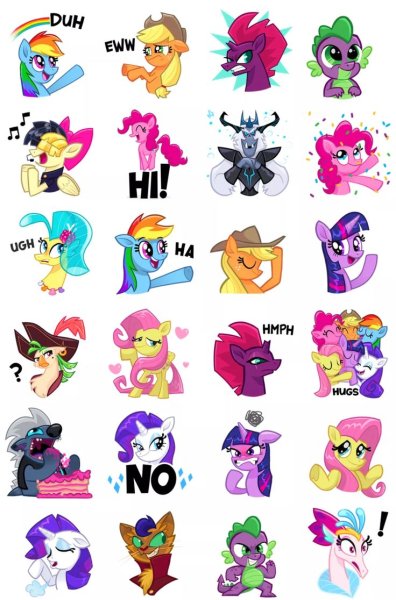 Наклейки пони для распечатки