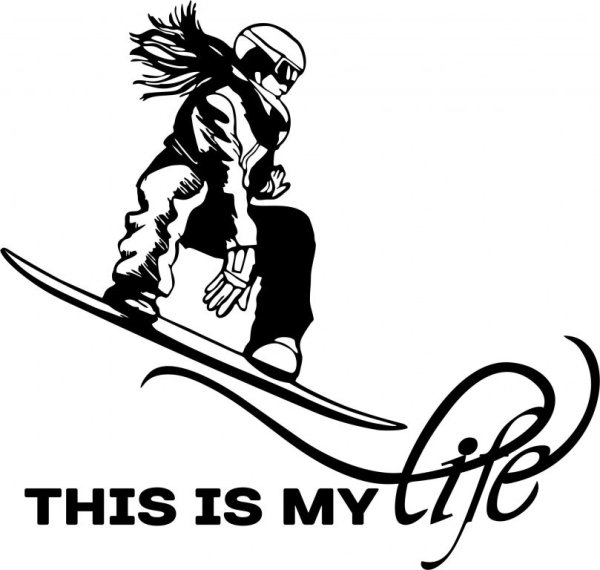 Наклейки на сноуборд винил