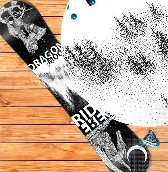 Виниловые наклейки на сноуборд