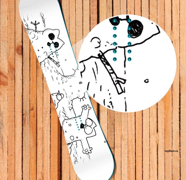 Наклейки на сноуборд винил