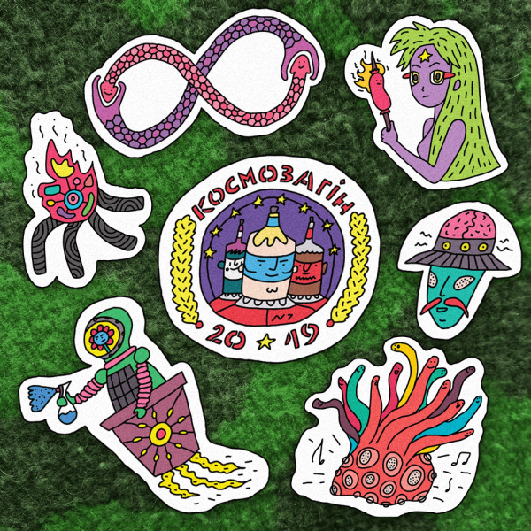 Стикеры инди КИД