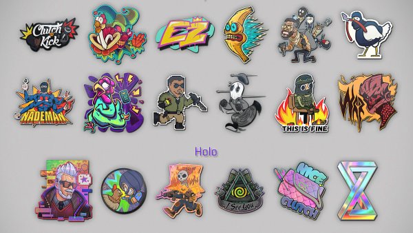 Капсула с наклейками сообщества 2021