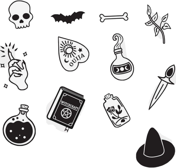 Маленькие чёрные наклейки