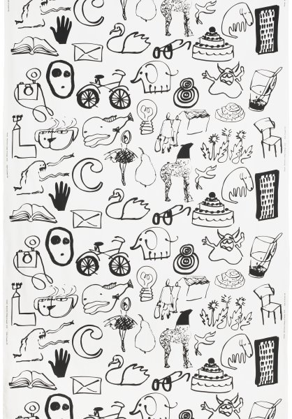 Много черно белых рисунков