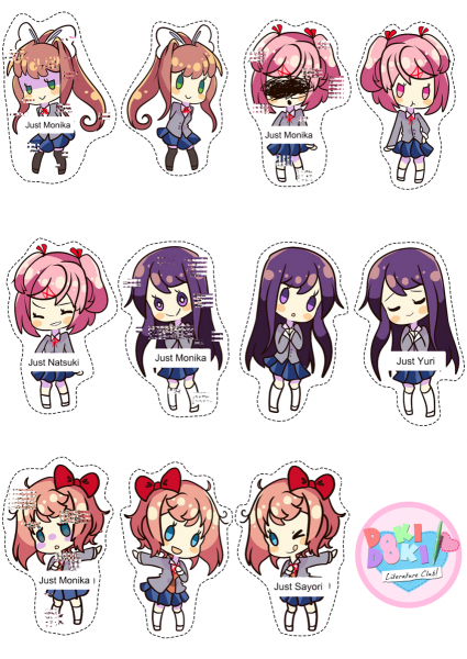 Doki Doki Literature Club Стикеры