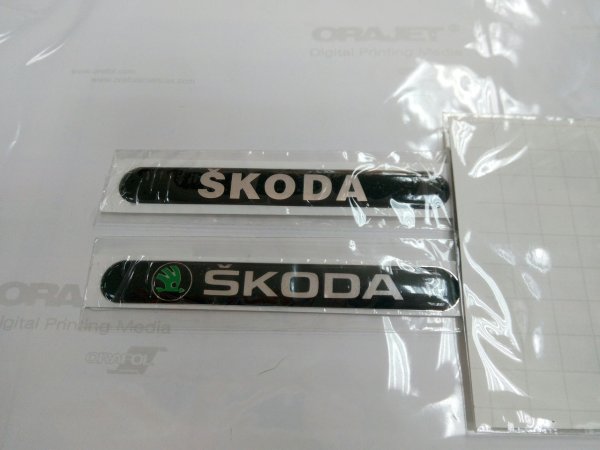 Наклейки силиконовые Шкода