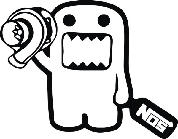 Домо кун JDM наклейка