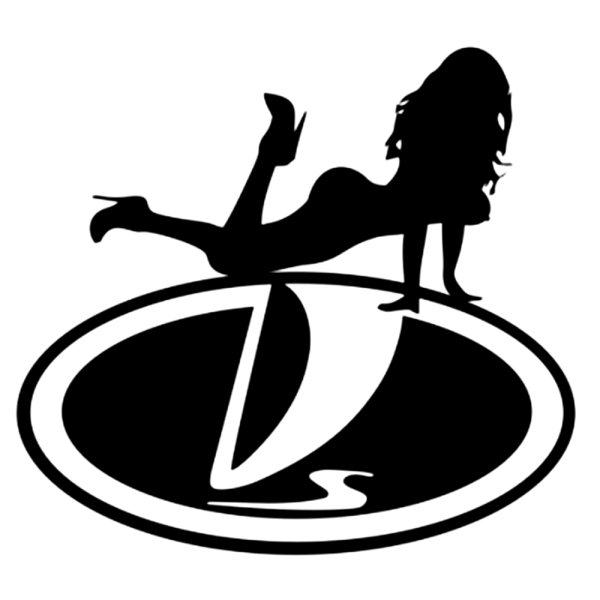 Наклейки на авто для девушек