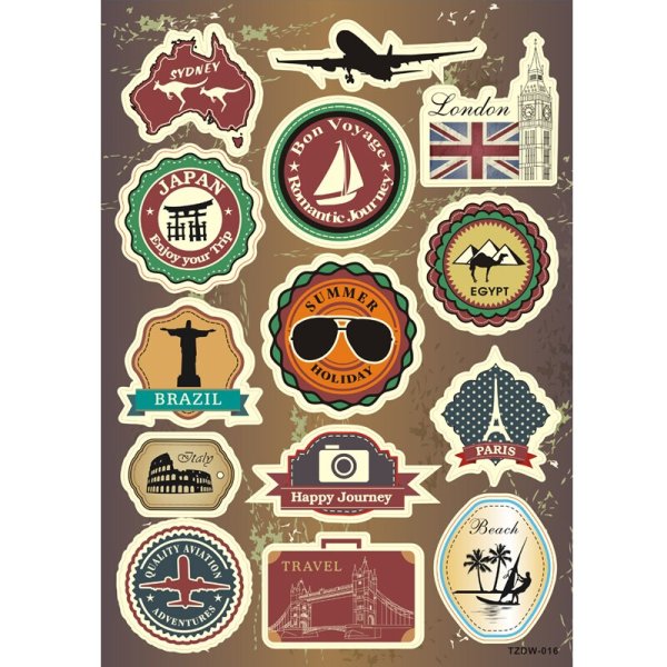 Наклейки на чемодан