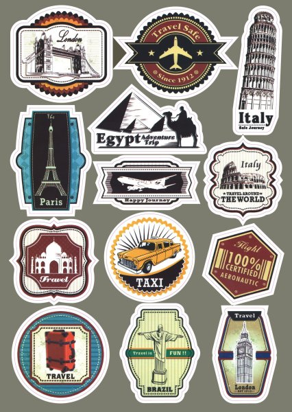 Наклейки "автомобили-ретро"