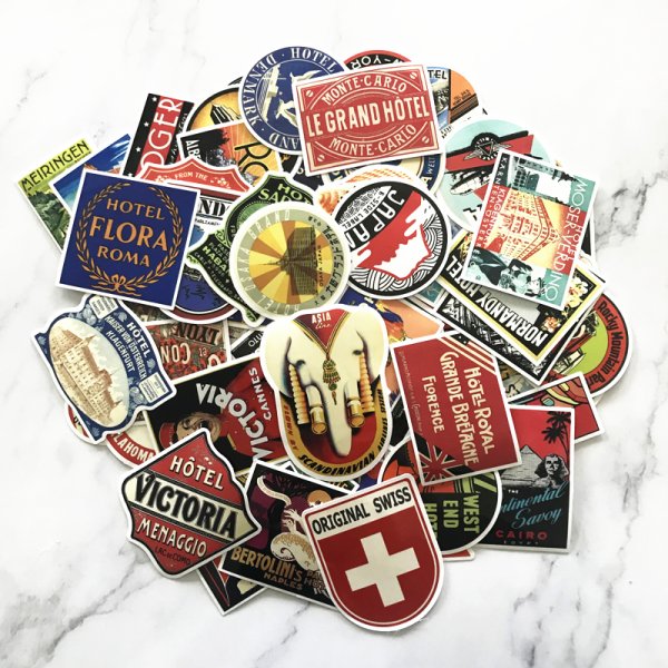 Наклейки в стиле ретро