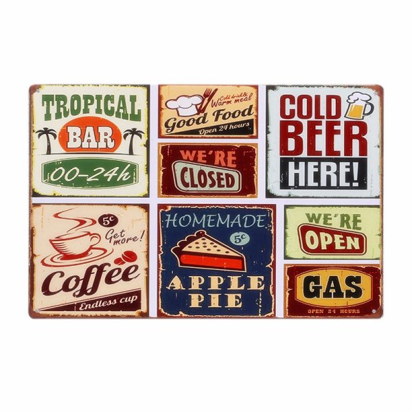 Наклейки в стиле ретро