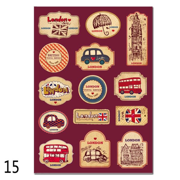 Старинные наклейки на чемоданы