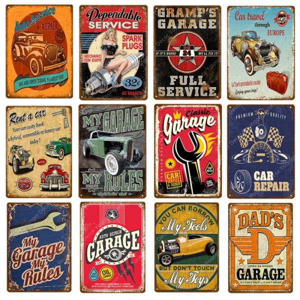 Наклейки в стиле ретро