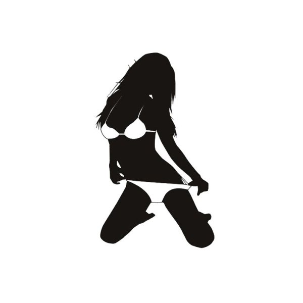 Наклейка девушка