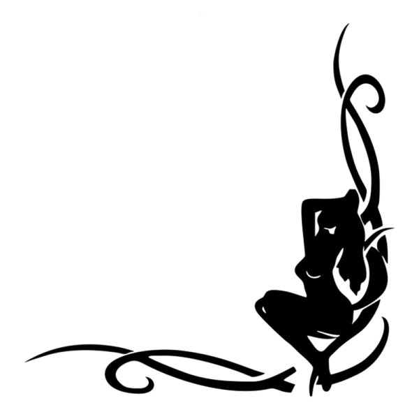 Наклейки на авто для девушек