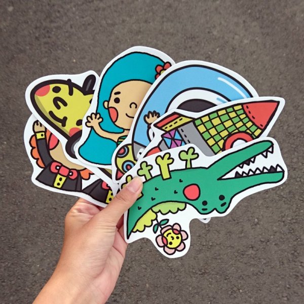 Стикеры с вырубкой