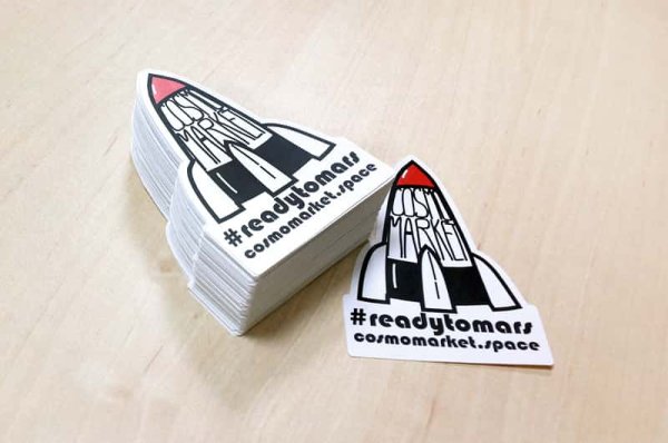 Фигурные наклейки печать