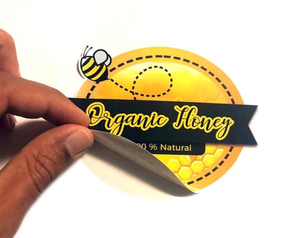 Фигурные наклейки печать