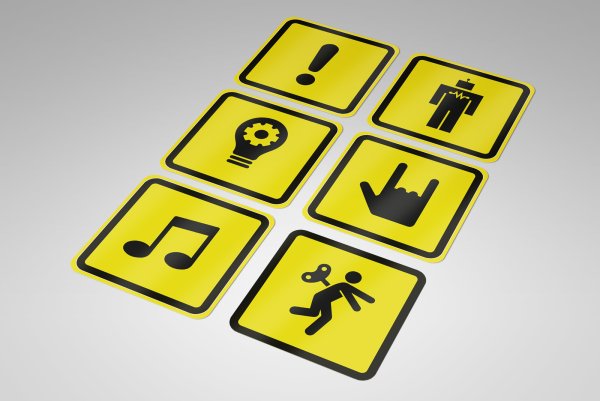 Плоттерная резка наклеек