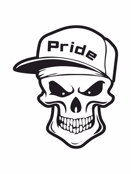 Наклейка Прайд кар аудио